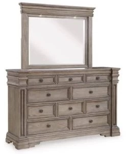 Signature Design By Ashley® Blairhurst Light Grayish Brown Dresser And Mirror