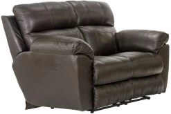 IAmerica Veneto Chocolate Power Lay Flat Reclining Loveseat