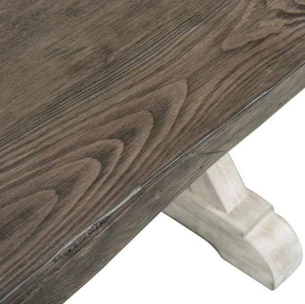 Liberty Willowrun Weathered Gray Trestle Table - Image 4