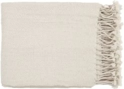 Surya Turner Khaki 50"x60" Throw Blanket