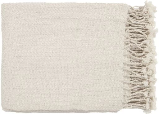 Surya Turner Khaki 50"x60" Throw Blanket