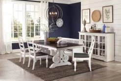 Sunny Designs Carriage House 6pc Trestle Table Dining Group P15926789