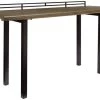 Progressive® Furniture Harris Natural Counter Table With Black Frame