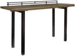 Progressive® Furniture Harris Natural Counter Table With Black Frame