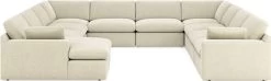 Benchcraft® Elyza 10-Piece Linen Sectional With Chaise