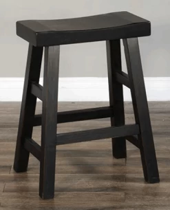 Sunny Designs™ Black Walnut Saddle Stool