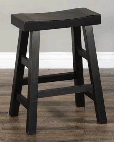 Sunny Designs™ Black Walnut Saddle Stool