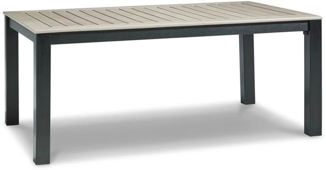 Signature Design By Ashley® Mount Valley Driftwood/Black Outdoor Dining Table