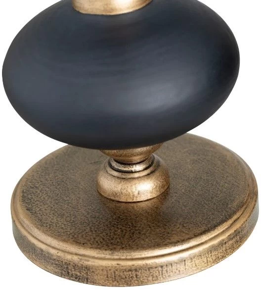 Crestview Collection Adair Blue/Gold Candleholder - Image 2